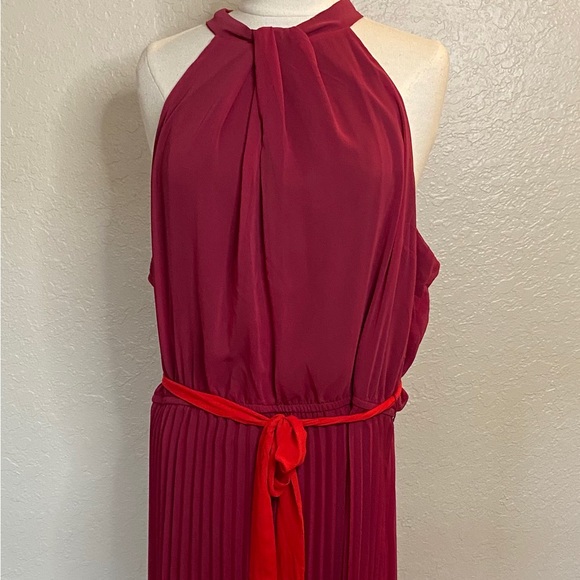 Lane Bryant Halter-Neck Shirred-Detail Maxi Dress - 20W - NWT - Picture 3 of 16